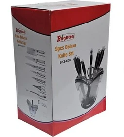 سرویس چاقو اشپزخانه 9 پارچه برایتون مدل 6008